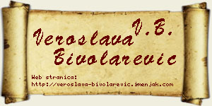 Veroslava Bivolarević vizit kartica